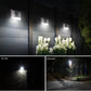 New Design Solar Light 4 LED Solar Powered Lamp PIR Motion Sensor Waterproof Security Lighting For Outdoor Garden Wall Fence