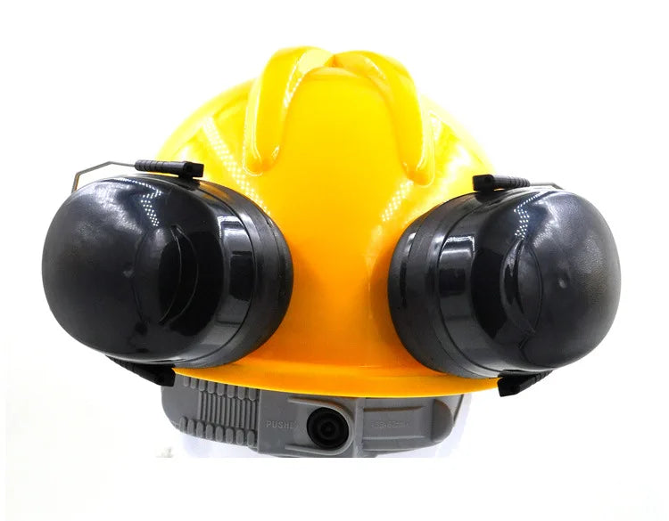 New Anti-noise On-Helmet Earmuffs Ear Protector For Safety Helmet Cap Use Factory Construction Work Safety Hearing Protection