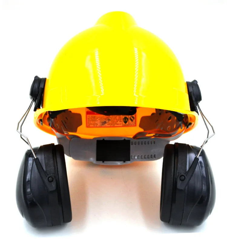 New Anti-noise On-Helmet Earmuffs Ear Protector For Safety Helmet Cap Use Factory Construction Work Safety Hearing Protection