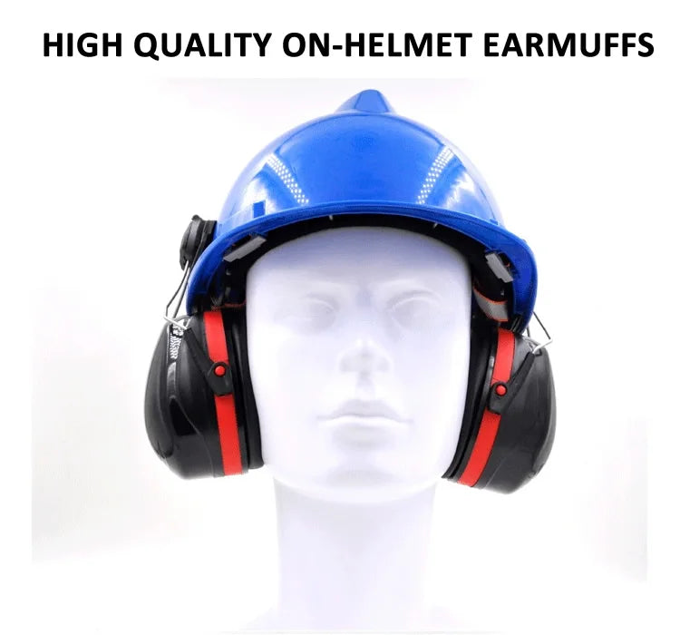 New Anti-noise On-Helmet Earmuffs Ear Protector For Safety Helmet Cap Use Factory Construction Work Safety Hearing Protection