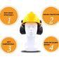 New Anti-noise On-Helmet Earmuffs Ear Protector For Safety Helmet Cap Use Factory Construction Work Safety Hearing Protection