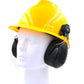 New Anti-noise On-Helmet Earmuffs Ear Protector For Safety Helmet Cap Use Factory Construction Work Safety Hearing Protection