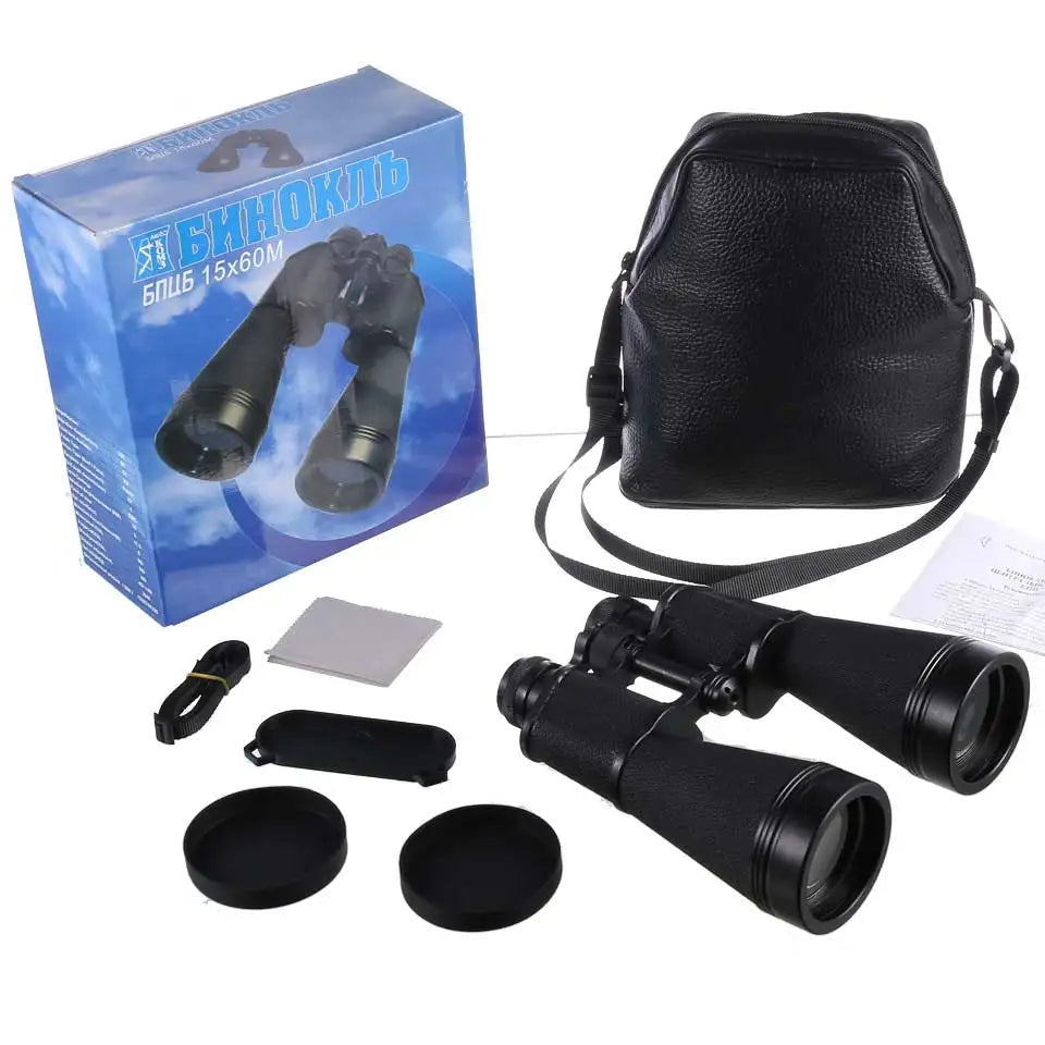 Telescope Powerful Baigish 10x40 12x45 15x60 Binoculars Full Metal Russian Military High Quality For Hunting Camping Hiking Bak4