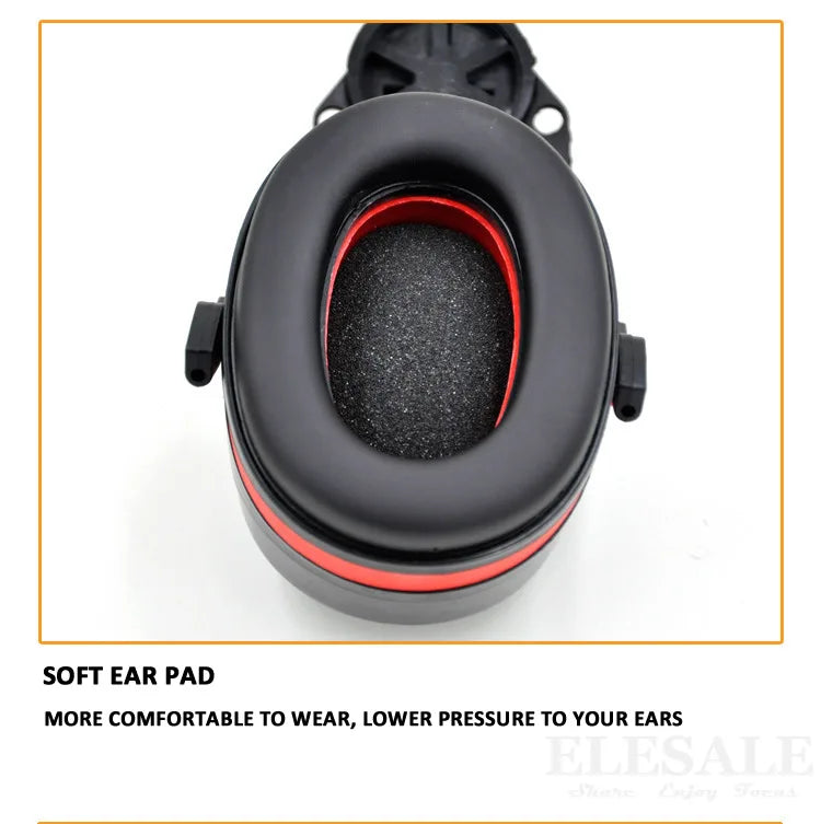 New Anti-noise On-Helmet Earmuffs Ear Protector For Safety Helmet Cap Use Factory Construction Work Safety Hearing Protection