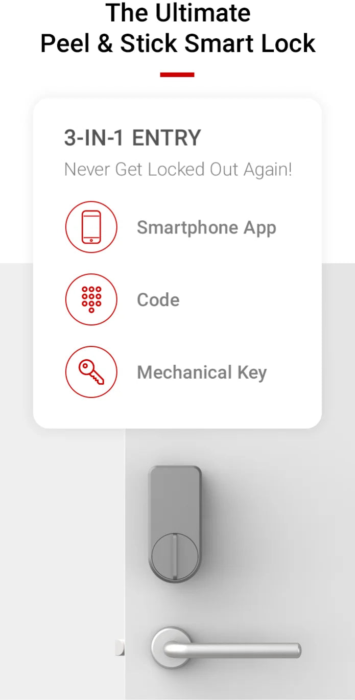 GIMDOW Bluetooth-compatible smart door lock can smart key/password /APP unlock with Tuya smart or smart life APP Electronic Lock