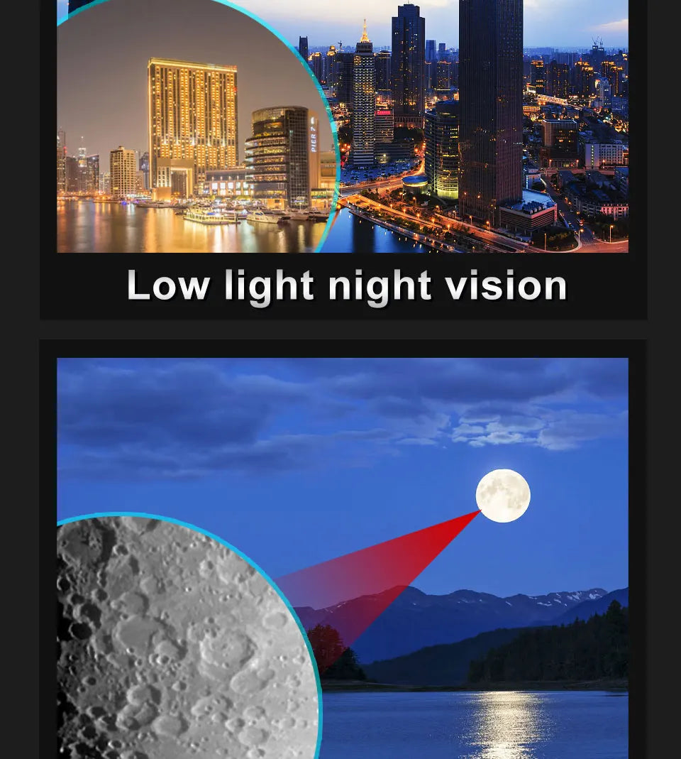 Zoom 10-380X100 Professional Telescope HD Powerful BAK4 Binoculars Low Light Waterproof Long-distance Binoculars For Hunting ﻿