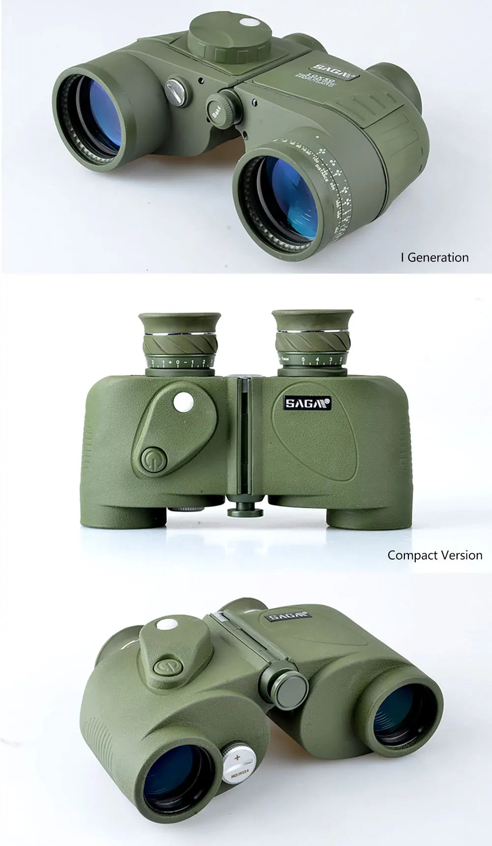 SAGA military binoculars 10X50 8X30 military militar jumelles militaire binoculo low light night vision teleskop Camping Hiking