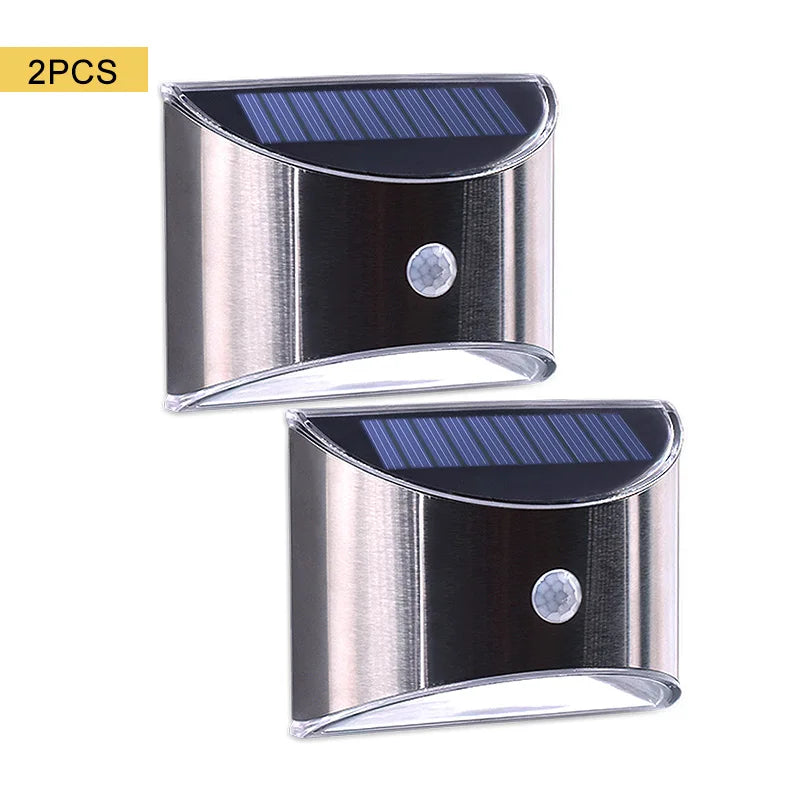 New Design Solar Light 4 LED Solar Powered Lamp PIR Motion Sensor Waterproof Security Lighting For Outdoor Garden Wall Fence