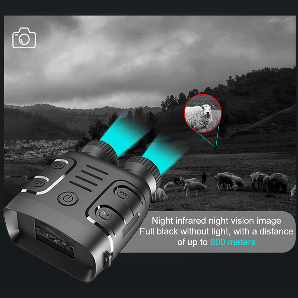 Binocular for Hunting Boating Day Night Use Photo Video Taking Digital Zoom 10X Binocular Infrared Night-Visions Device 1080P