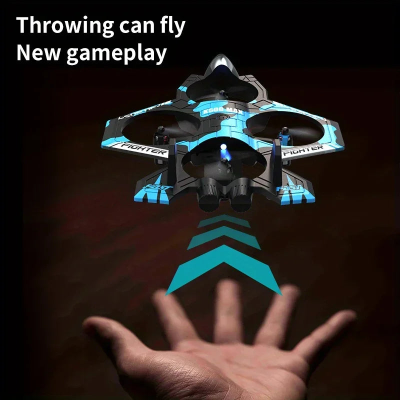Special Effects Toy Plane New K500MAX Remote Control Fighter Four Axis Fixed Height Unmanned Aerial Vehicle Rolling and Throwing