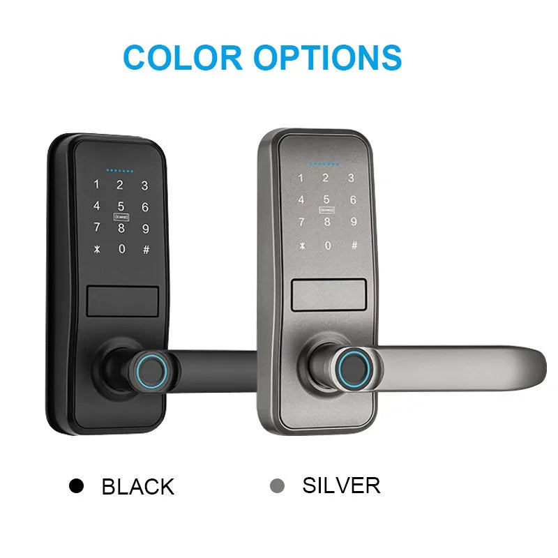 Tuya TTlock Smart Door Lock Fingerprint Door Lock Password Fingerprint IC Card Key APP Remote Unlock Eletronico Digital 도어락