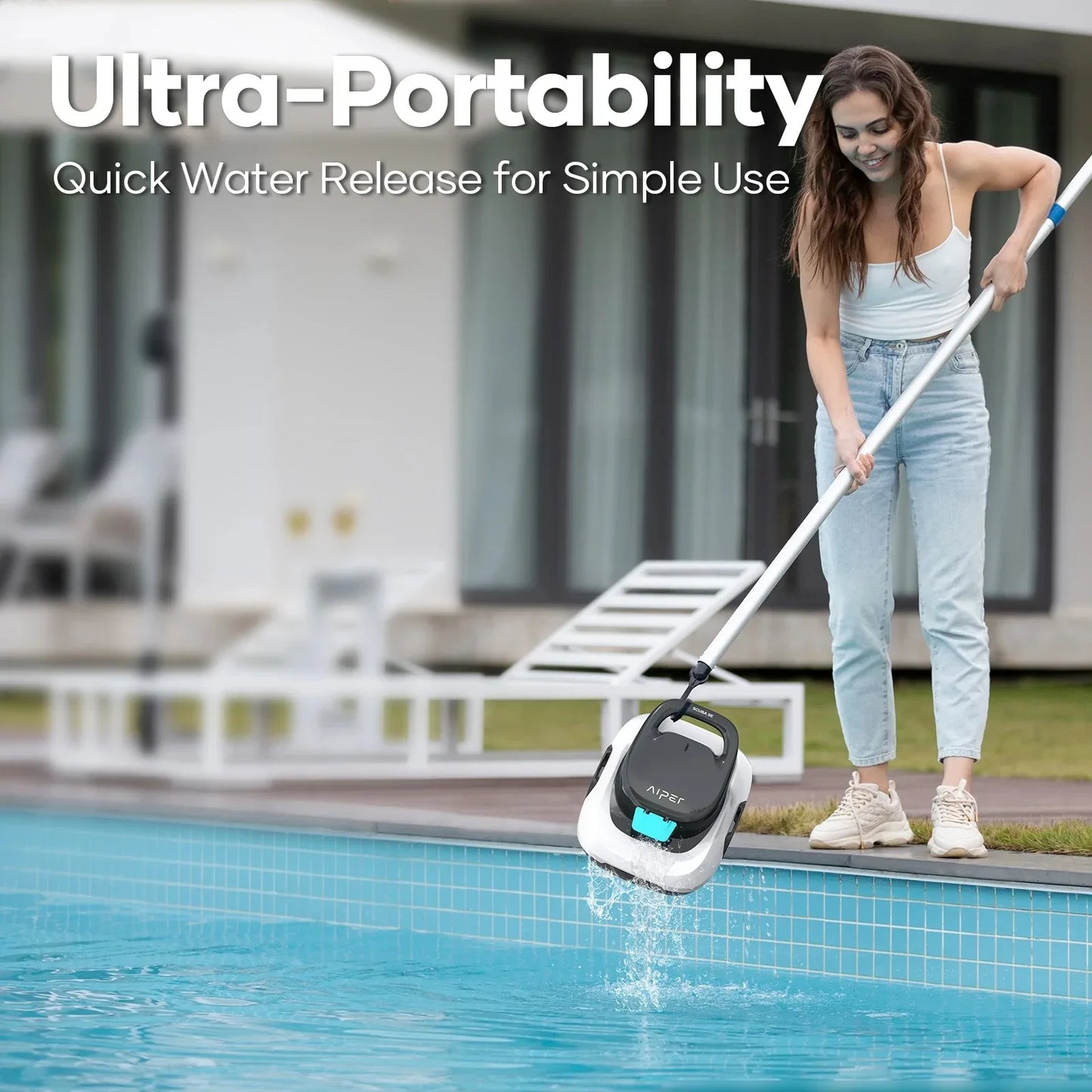 Pool CleanerAutomatic Pool Vacuum Cleaner Robotic Pool Cleaner For Above Ground Cordless Swimming Pools Cleaning