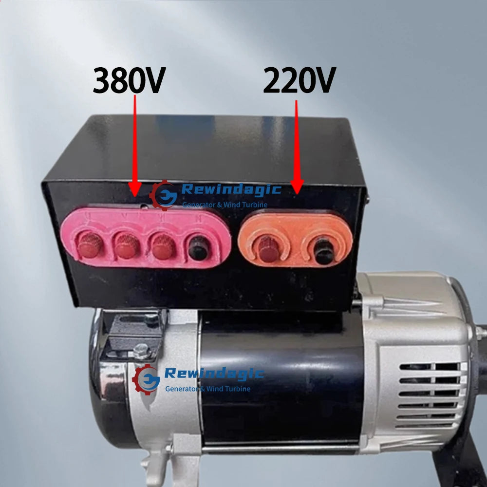 High Power 10000W 20KW 30KW Alternator 220V 380V AC Output Stable Voltage Permanent Magnet Generator With Dual Voltage System