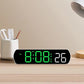 Voice Activated Multifunction Digital Alarm Clock LED Timer Clock 12/24H Temperature Date Display Desktop Alarm Clock Night Mode