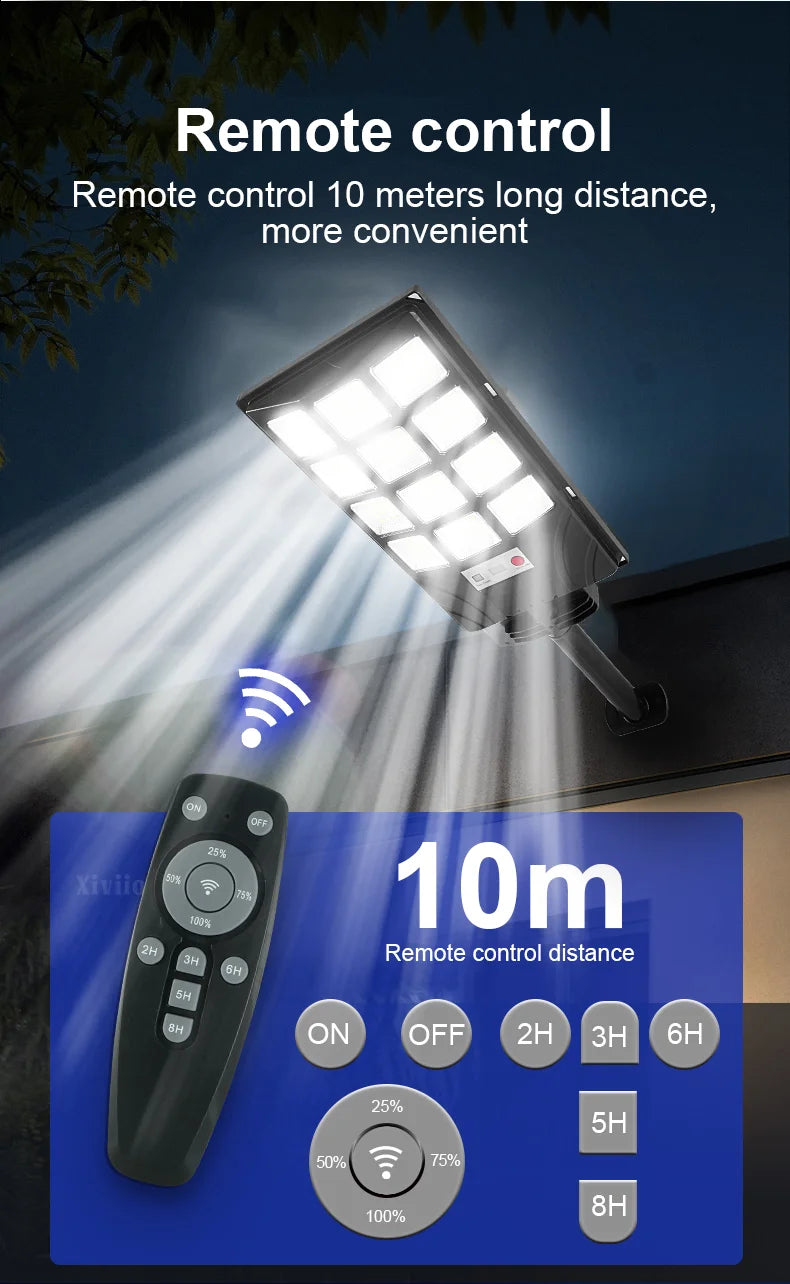 2025 New Upgraded Outdoor Solar Light 90000000LM Super Bright LED Solar Lamp Motion Sensor Security Lighting Wall Street Lantern