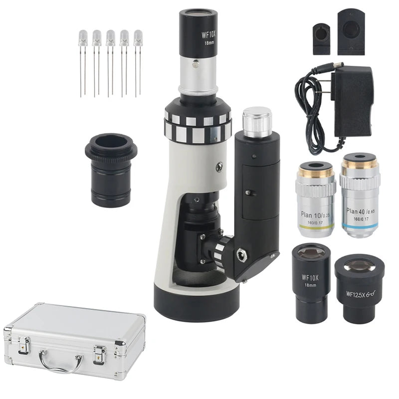 500X Handheld Metallurgic Microscope Portable Monocular Mini Microscop ...