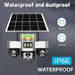 WiFi Security Solar Camera 3 Lens PTZ Outdoor IP66 15MP Motion Detection PIR Night Vision Solar Panel Monitor Multi Scene CCTV