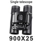 900*25 Binoculars - HD High Power Professional Handheld, Portable for Outdoor Use with Phone Photography Function