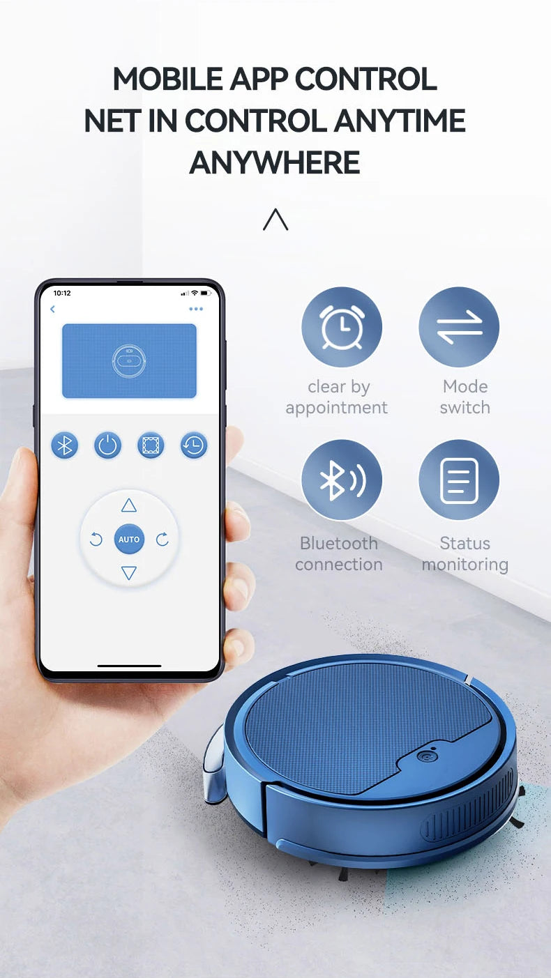 2024 New Automatic Sweeping Robot Vacuum Cleaner APP Control Water Tank Sweep And Wet Mopping Vacuum Clean Intelligent Robot