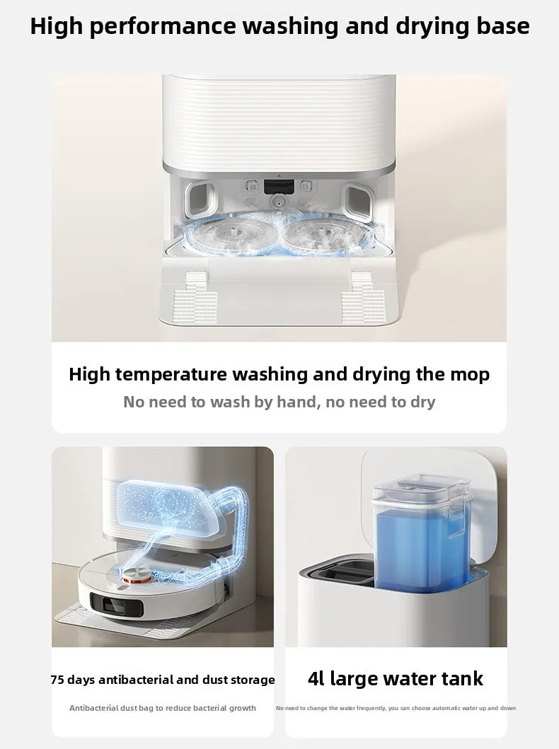 Mi Robot Vacuum M30S Auto Clean Sweep Mop Wash All in One