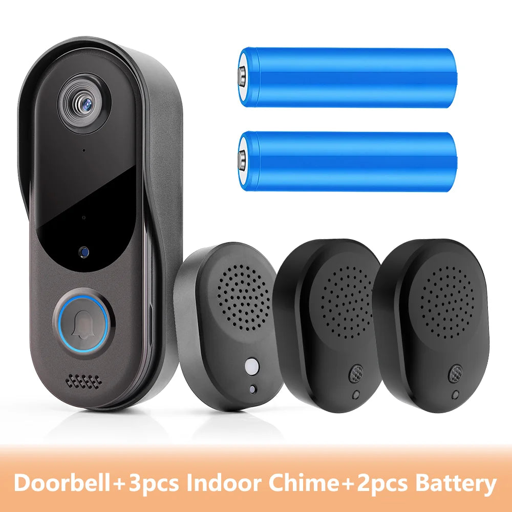 WiFi Video Intercom Outdoor Door bell Camera Smart Home Security Wireless WiFi Doorbell 2-Way Audio Night Vision Doorbell Camera