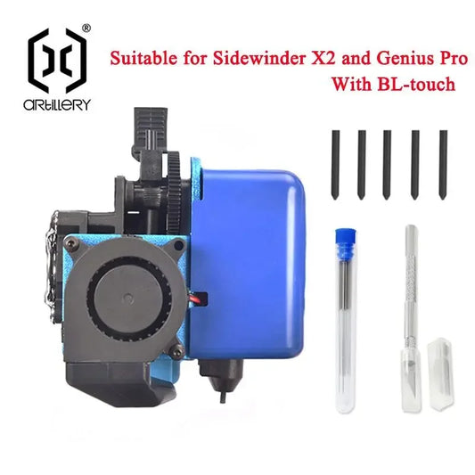 The Artillery 3d printer seriesSidewinder X2 and Genius Pro extruder kit feature automatic leveling, quietness, stability and sp