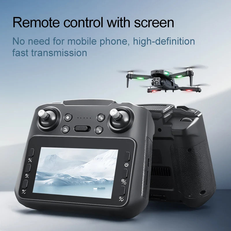 New M5s Drone Features Gradient Flowing Lights Dual Cameras Obstacle Avoidance Screen Control And Aerial Photography