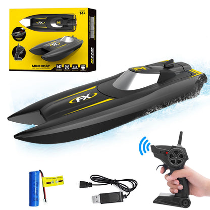 2.4GHz Radio Rc Boat Racing Boat High Speed Speedboat 2 Ch Dual Motor Waterproof Remote Control Ship aquatic game children Toy