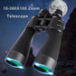 Zoom 10-380X100 Professional Telescope HD Powerful BAK4 Binoculars Low Light Waterproof Long-distance Binoculars For Hunting ﻿