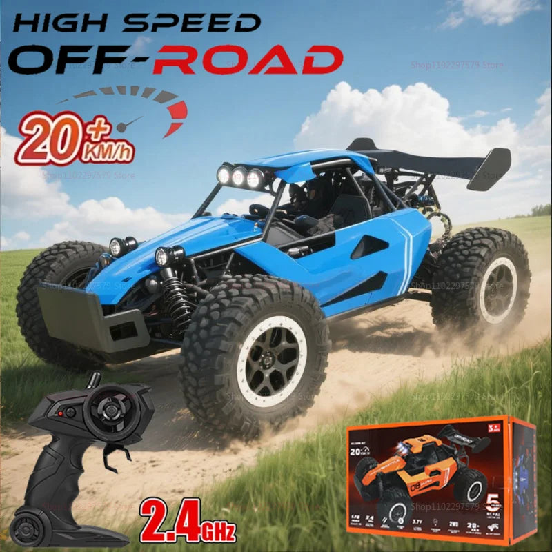 NEW RC Cars 20KM/H Remote Control Car Truck 2.4Ghz 1:16 All Terrain Off-Road Car with LED Headlight Vehicles Toys Birthday Gifts