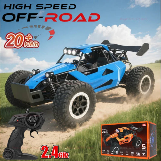 NEW RC Cars 20KM/H Remote Control Car Truck 2.4Ghz 1:16 All Terrain Off-Road Car with LED Headlight Vehicles Toys Birthday Gifts