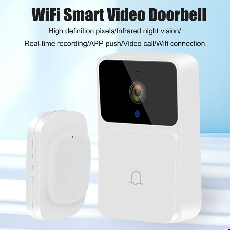 WIFI Video Doorbell HD Camera Night Vision Wireless Smart Home Security Door Bell Two Way Intercom Voice Change For Home