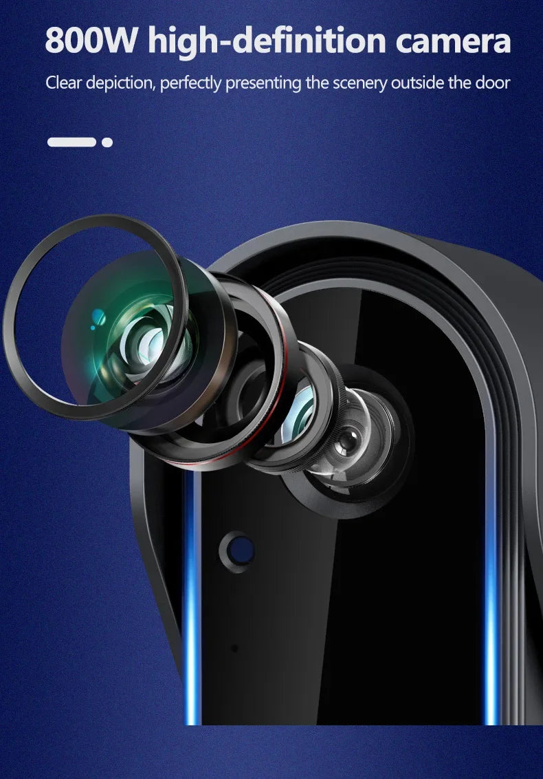 Wireless intercom Doorbell HD Night Vision 4.3in lPs screen Waterproof Visual Doorbell camera smart Home security Video By Bell