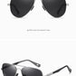 0 -0.5 -0.75 To -6 Night Vision Lens Oval Prescription Sunglasses Men Polarized Metal Driving Anti-Glare Nearsighted Sun Glasses