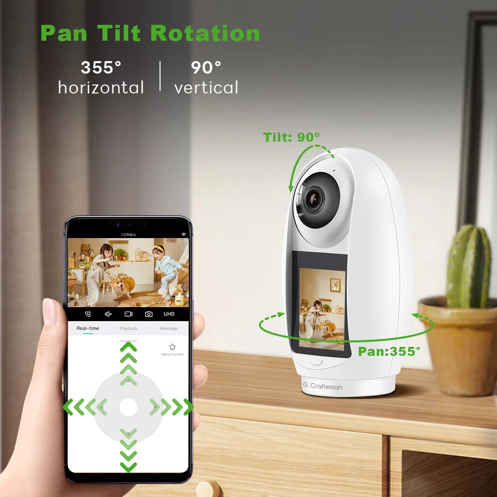 RU GC,Wifi,Two-way Audio,Human Tracking,Surveillance,Home,CCTV, Security