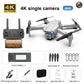 2024 New Drone With 4K Professional Camera High-Definition Dual Camera Lens Long Battery Life LED Night Flight Lights Toy Gift