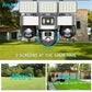 Solar Cameras 4G 15MP Three PTZs Len PIR Human Tracking Security CCTV Surveillance IP Camera PTZs control Wifi security cameras