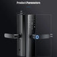 Smart Card Key Access and USB Emergency Charging Smartlock Smart Electronic Door Lock Fingerprint Biometrics Application Control