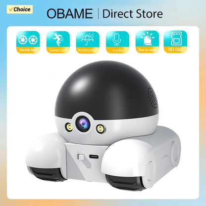 360° Smart Home Robot Security Camera Webcam Motion Detection AI Human Detection Full Color Night Vision Two-Way Audio Webcam