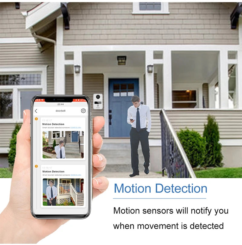 7 Inch Tuya Video Doorbell WiFi Outdoor Door Bell Waterproof IP65 Intercom Smart Home  Door Phone Camera