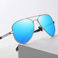 0 -0.5 -0.75 To -6 Night Vision Lens Oval Prescription Sunglasses Men Polarized Metal Driving Anti-Glare Nearsighted Sun Glasses
