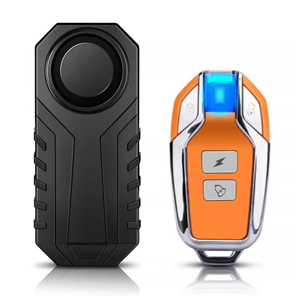 Awapow Bicycle Alarm 113dB Waterproof Motorcycle Security Burglar Wireless Remote Control Electric Scooter Bike Anti theft Alarm