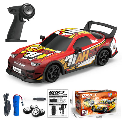 Rc Cars Drift Racing 1:18 High Speed Radio Control Car Remote Control Car 2.4G Wireless Colorful Light Portable Toys for Boys