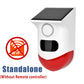 SMARSECUR WiFi Tuya Smart Outdoor Charging Security Sound Alarm Detector Sensor Farm Garden Solar Infrared Siren Solar