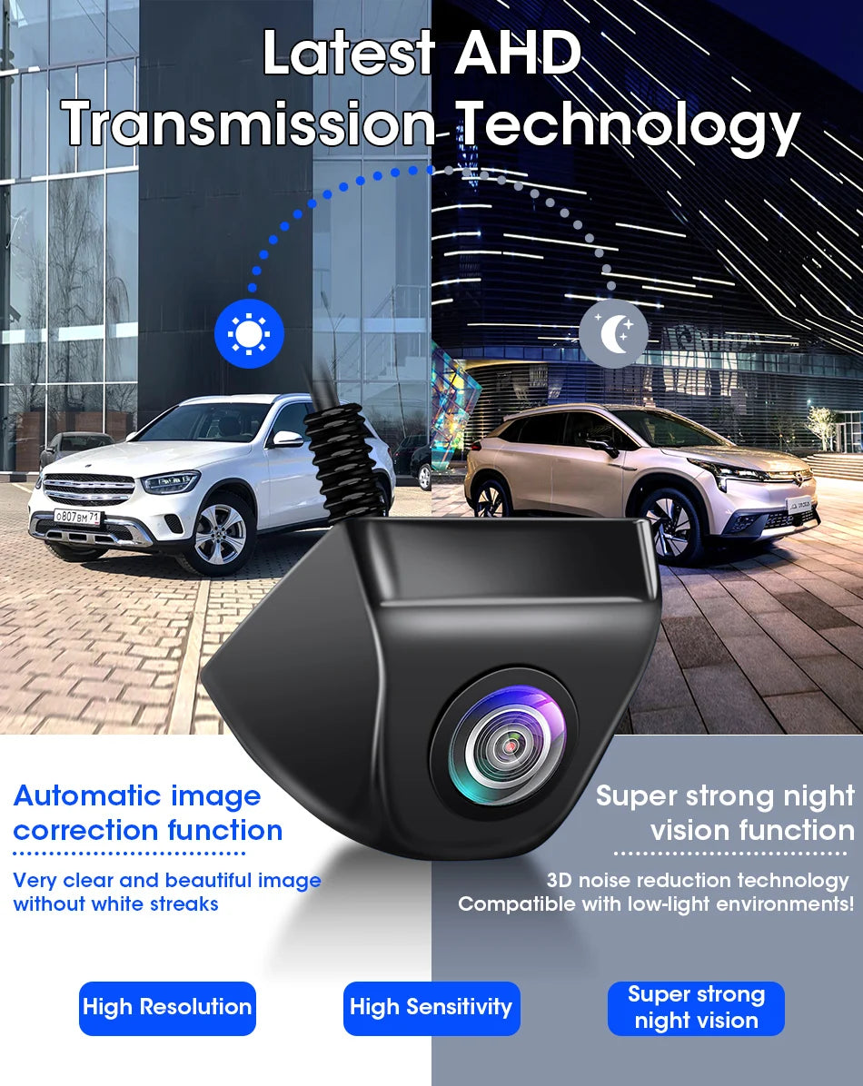 Srnubi AHD 1080P CVBS Night Vision IP68 Waterproof 170 Degree Fish Eye Lens Backup Rear View Camera For Vehicle Monitor Android