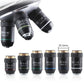 Biological Microscopes Lens 4X 10X 20X 40X 60X 100X(oil) 195 Achromatic Objective Lens Parts