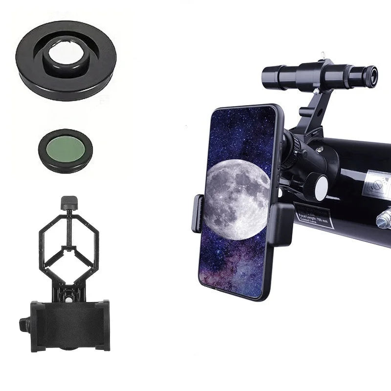 875Times Astronomical Telescope Zoom Reflector Telescope Large Caliber Monocular Deep Space View Star Moon Telescope 70076