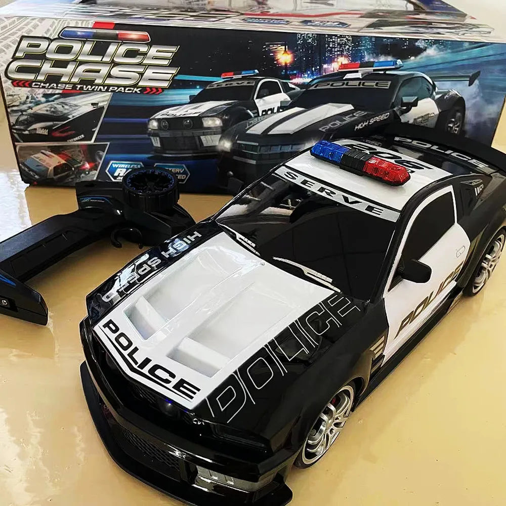 1: 12 Rc Car 2.4G Remote Control Police Cars Models Toy High Speed Radio Controled Machine Off-Road Drift Toys for Boys Kid Gift
