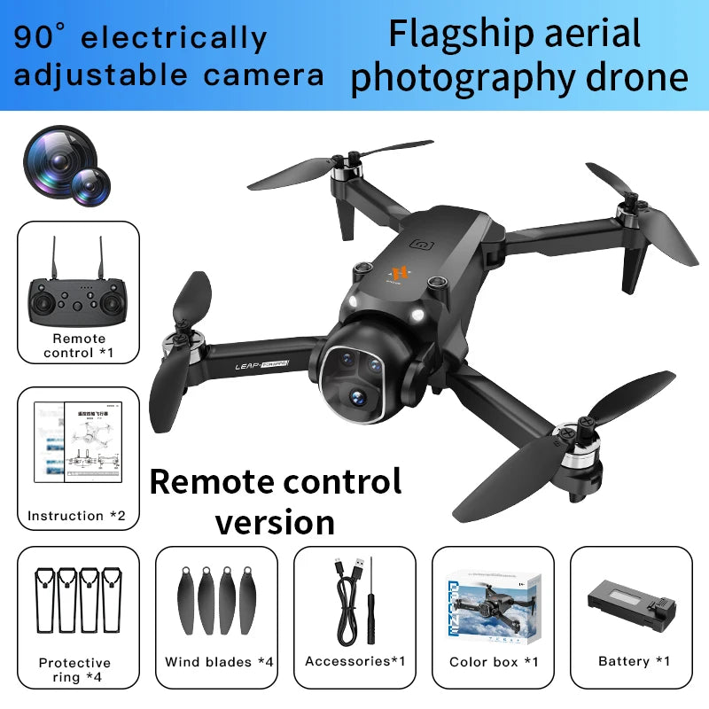 H21 Drone VR Aerial Photography Aircraft Version Monitor Dron Brushless Motor ESC Camera Optical Flow Fixed Height Headless Mode