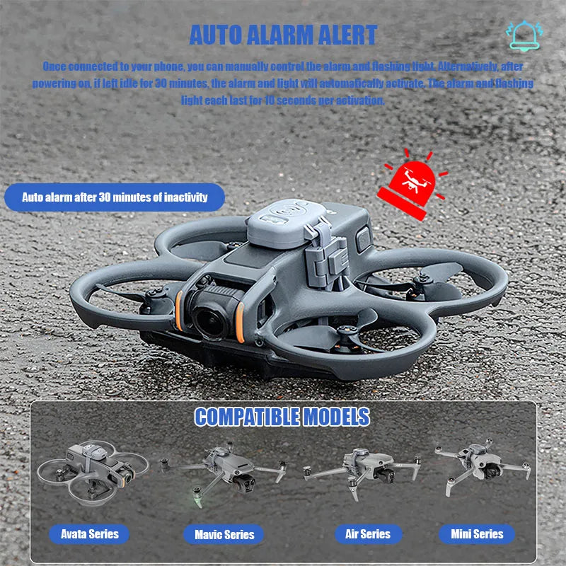 VOLODYMYR Drone Alarm Buzzer for DJI Avata 2/Mavic 3 PRO/Air 3S/Mini 4 PRO/NEO Flight Controller GPS Tracker Location Tracking